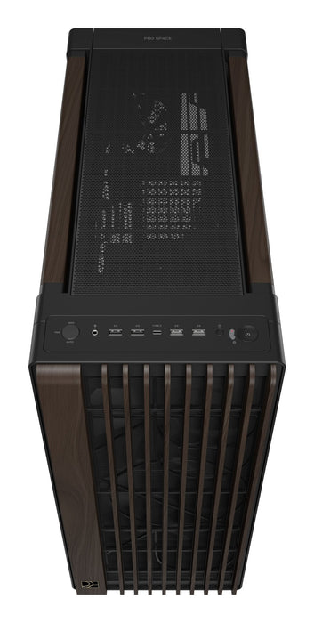 Caja  Pc Asus Geh Proart Pa602 Walnut Wood Metal Pwm Modern Negro