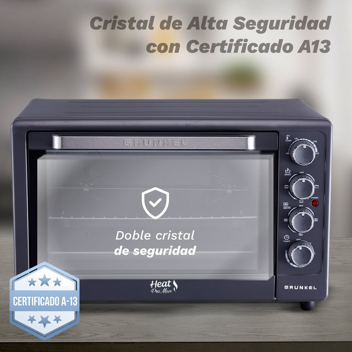Horno De Sobremesa Grunkel Hr-48promax 2200w Capacidad 48l Negro