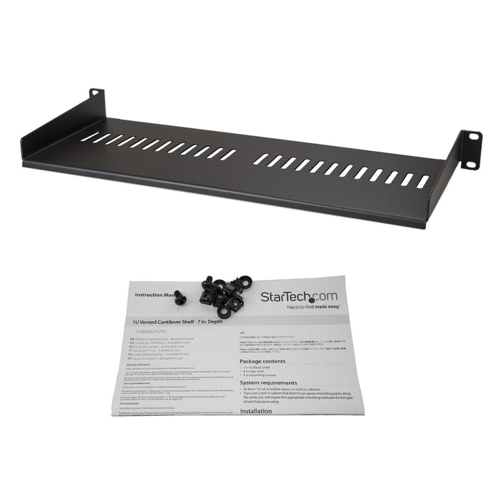 EAN 0065030870467 - StarTech.com CABSHELF1U7V accesorio de bastidor Cajón metálico para rack imagen 4