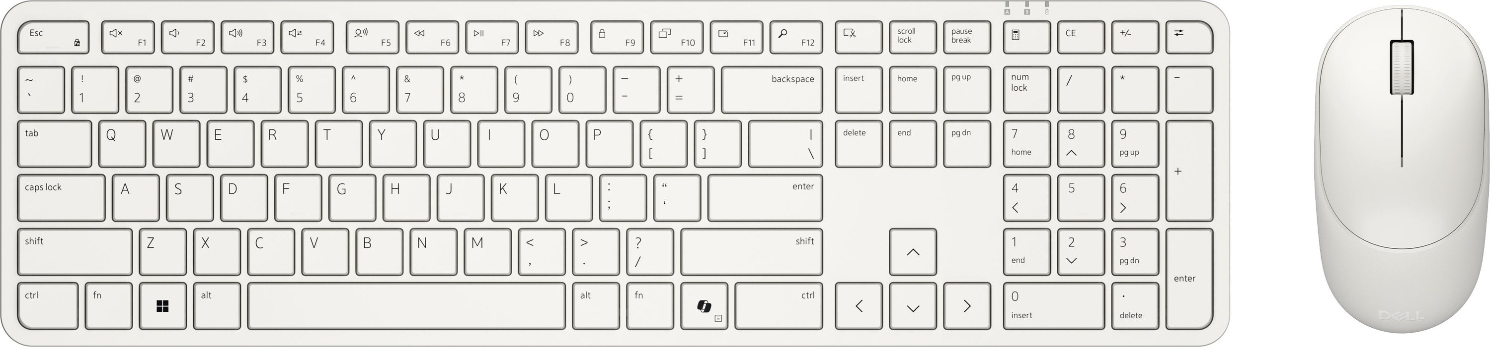 Dell Pro 5 Keyboard And Mouse Km526 German Qwertz Light Ash