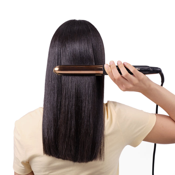 EAN 3030050153385 - BaByliss Straight & Curl Brilliance Rizador de pelo Caliente Negro, Rosa 48 W 3 m imagen 17