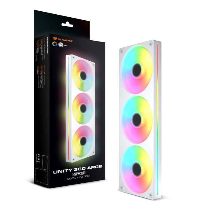 EAN 4710483779596 - COUGAR CF-UN360RW-RGB​ Carcasa del ordenador Ventilador 12 cm Blanco imagen 4