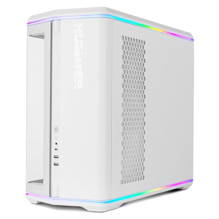 Caja Gaming Semitorre Nox Hummer Anvil Blanca