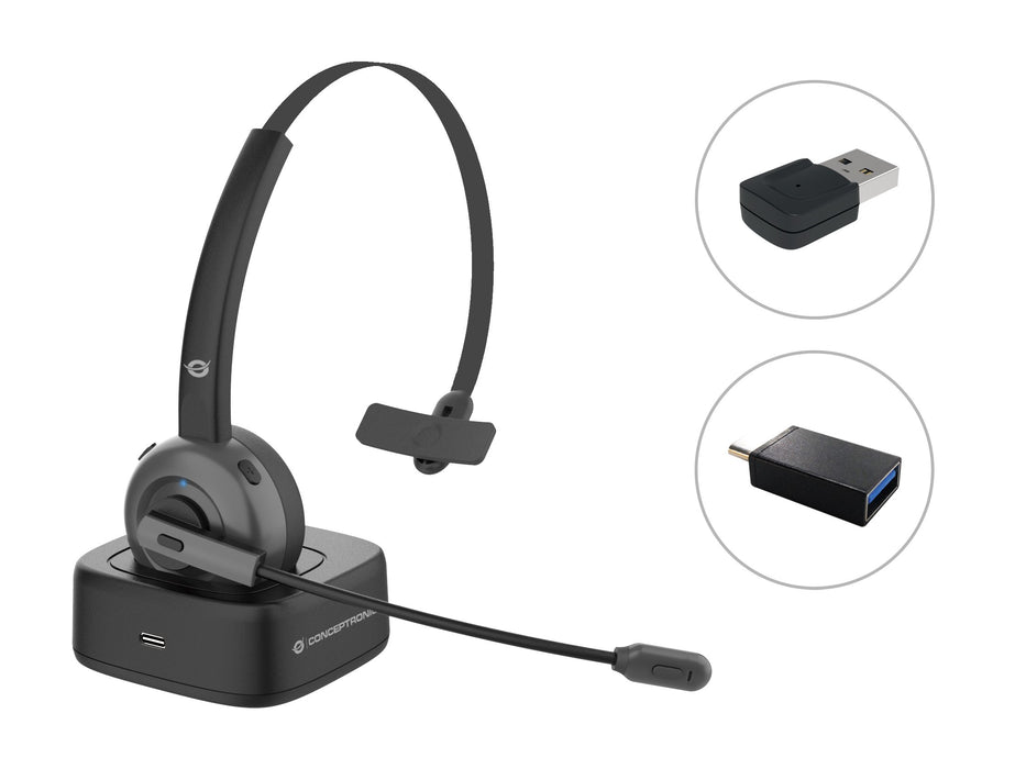 EAN 4015867226926 - Conceptronic POLONA03BDA auricular y casco Auriculares Inalámbrico Diadema Oficina/Centro de llamadas Blu imagen 1
