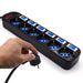 EAN 8054392617966 - Ewent EW3851 limitador de tensión Negro 6 salidas AC 220 V 1,5 m imagen 3
