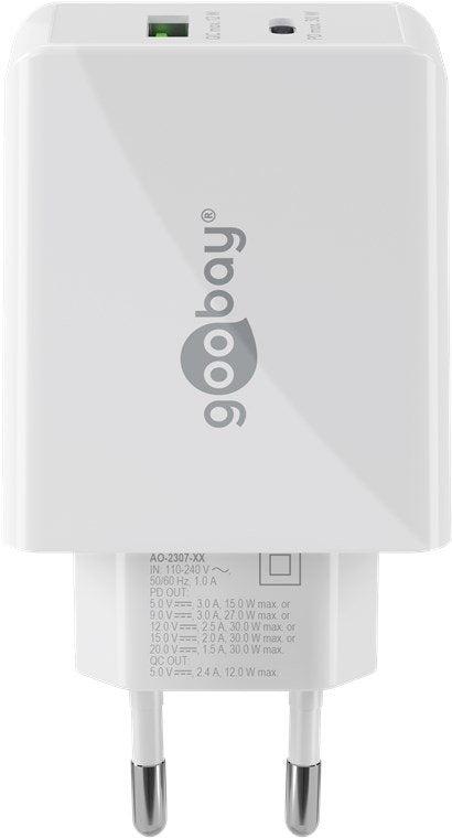EAN 4040849616747 - Goobay 61674 cargador de dispositivo móvil Auriculares, Teléfono móvil, Smartphone Blanco Corriente alter imagen 2
