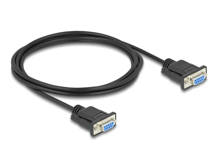Delock 86824 Cable Serie Rs-232 D-Sub9 Hembra A Hembra 2 M