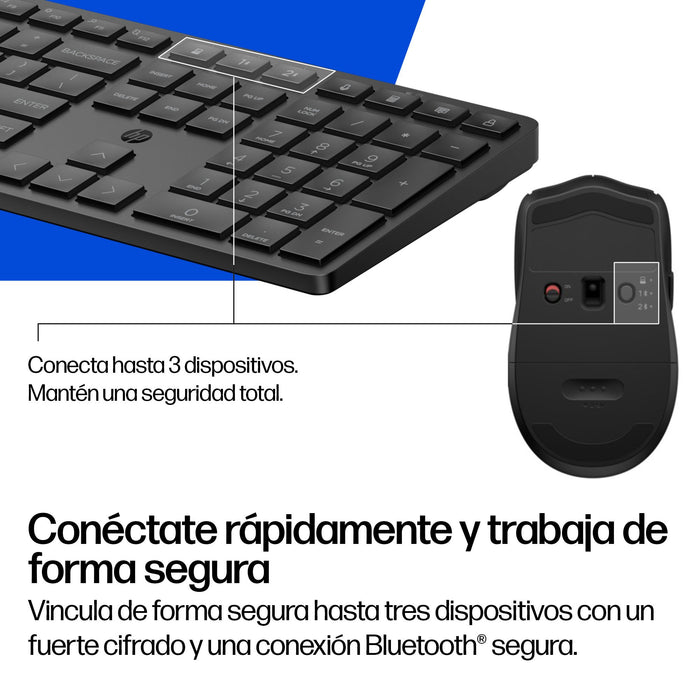 EAN 0198990956718 - HP Multi-Device Dual-Mode Mouse and Keyboard Combo 495C teclado Ratón incluido Hogar / Oficina USB + RF W imagen 11