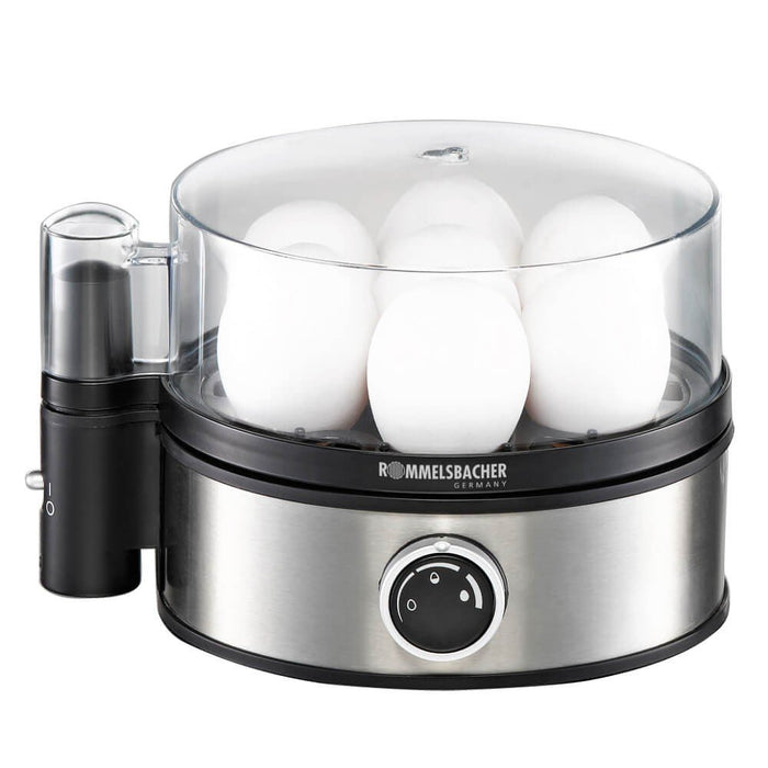 EAN 4001797859006 - Rommelsbacher ER 400 cuecehuevos 7 huevos 400 W Negro, Acero inoxidable, Transparente imagen 1