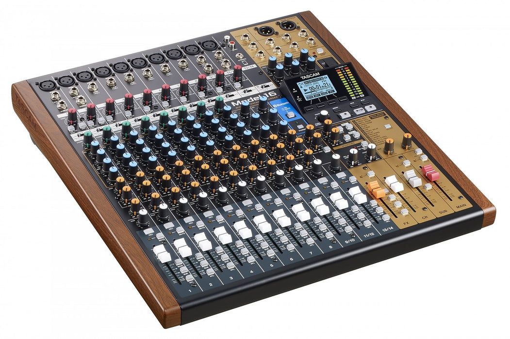EAN 4907034131266 - Tascam MODEL 16 mezclador DJ 16 canales 20 - 30000 Hz Negro, Oro, Madera imagen 1