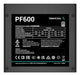 EAN 6933412711391 - DeepCool PF600 unidad de fuente de alimentación 600 W 20+4 pin ATX ATX Negro imagen 3
