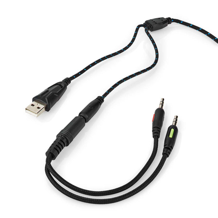 EAN 5412810411122 - Nedis GHST250BK auricular y casco Auriculares Alámbrico Diadema Juego USB tipo A Negro imagen 7
