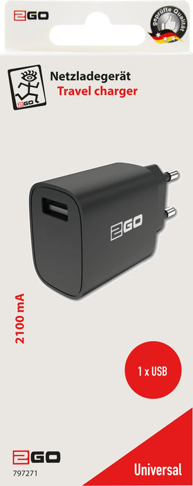 EAN 4010425972710 - 2GO 797271 cargador de dispositivo móvil Universal Negro Corriente alterna Interior imagen 2