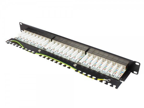 Good Connections Patchpanel 19"Cat. 6a 24-P. 1 He Schw.