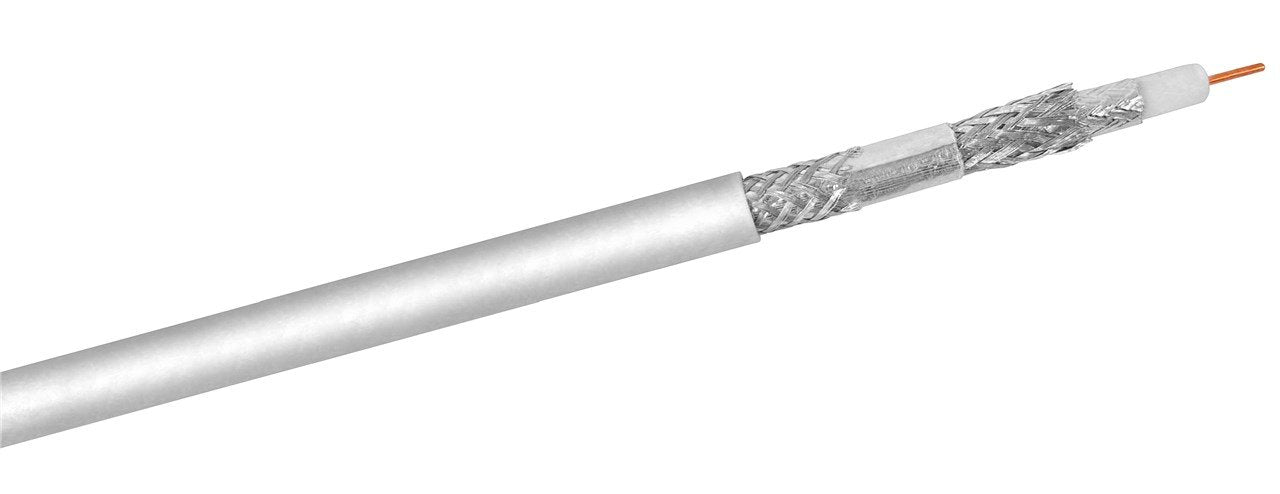 Cable Coaxial 305 Metros Sat De 120 Db, Blindado En 4 Mallas, Ccs
 Para Sistemas Digitales Sat Y Dvb-C Blanco