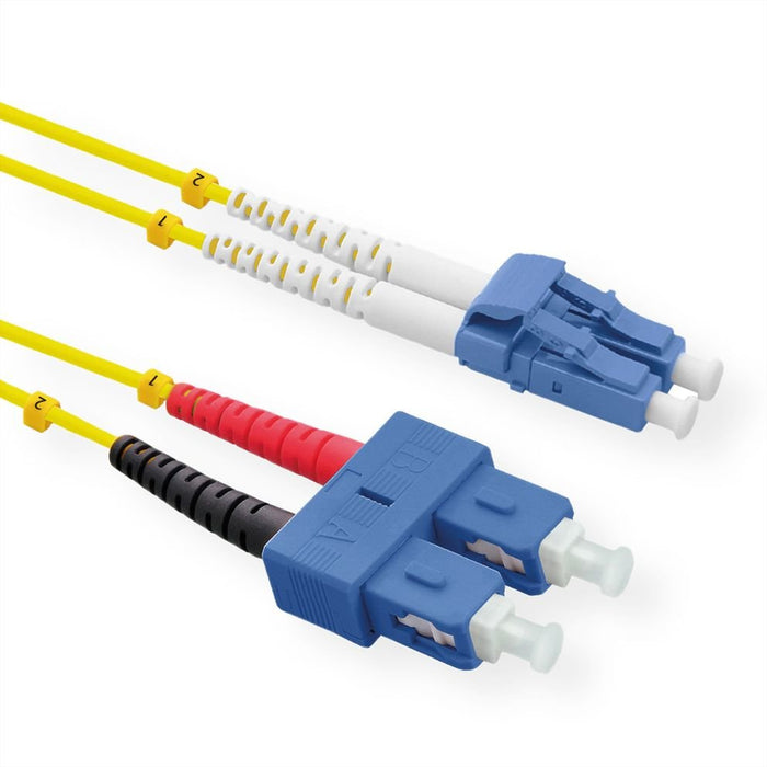 Roline Lwl-Cable Duplex, Single Mode 9 125m Os2, Lc Sc, Gelb, 5 M