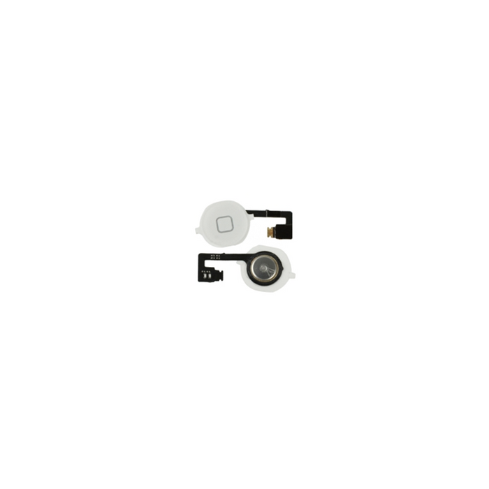 2 En 1 Botón Home + Pcb Cable Flexible Para Iphone 4s Blanco