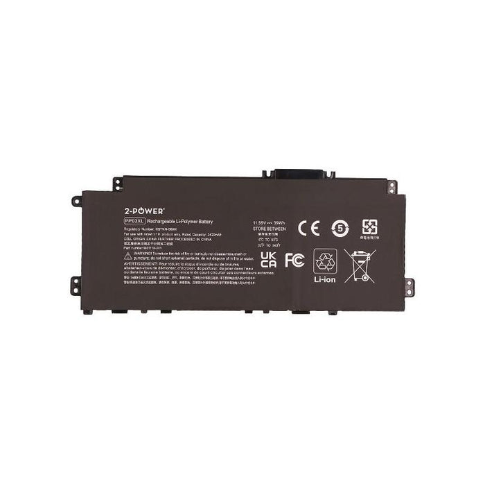 2-Power Batería 11.55v 3400mah Para Hp Pavilion X360 14-Dwxxx Cbp3781a