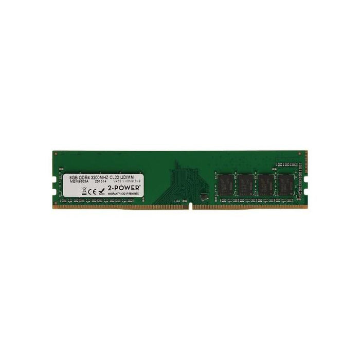 2-Power Memoria Ddr4 8gb 3200mhz Cl22 Dimm 2p-Kvr32n22s8/8