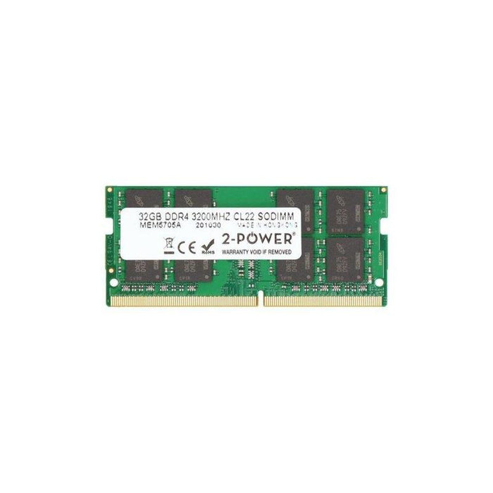 2-Power Memoria Sodimm 32gb Ddr4 3200mhz Cl22 Sodimm 2p-141h8aa