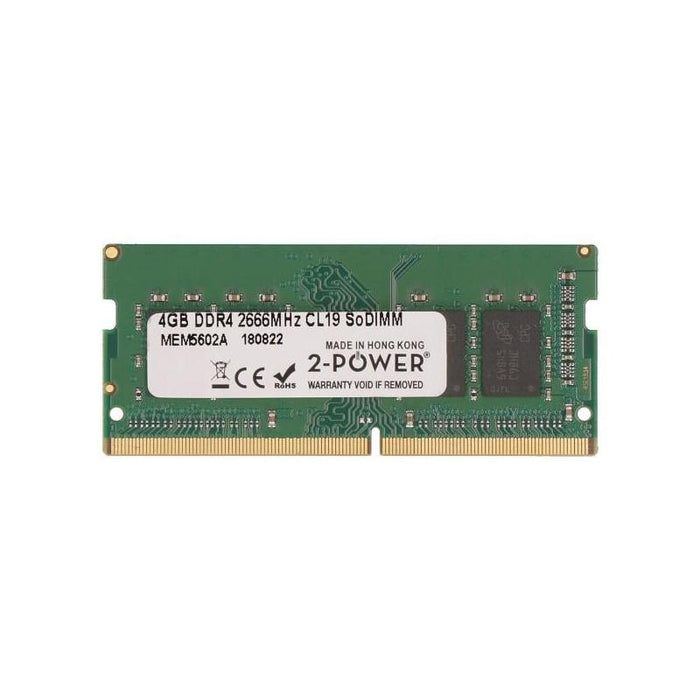 2-Power Memoria Sodimm 4gb Ddr4 2666mhz Cl19 Sodimm 2p-4vn05et#Ac3