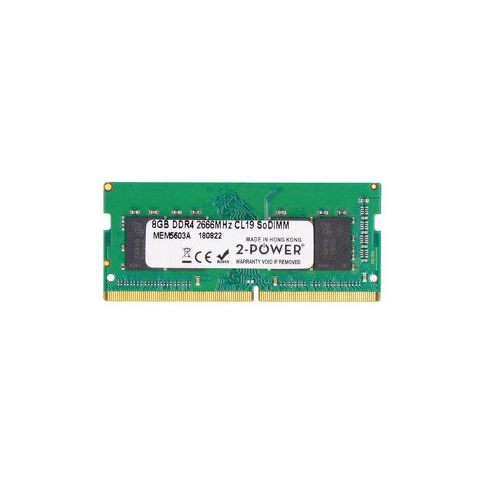 2-Power Memoria Sodimm 8gb Ddr4 2666mhz Cl19 Sodimm 2p-01ag864