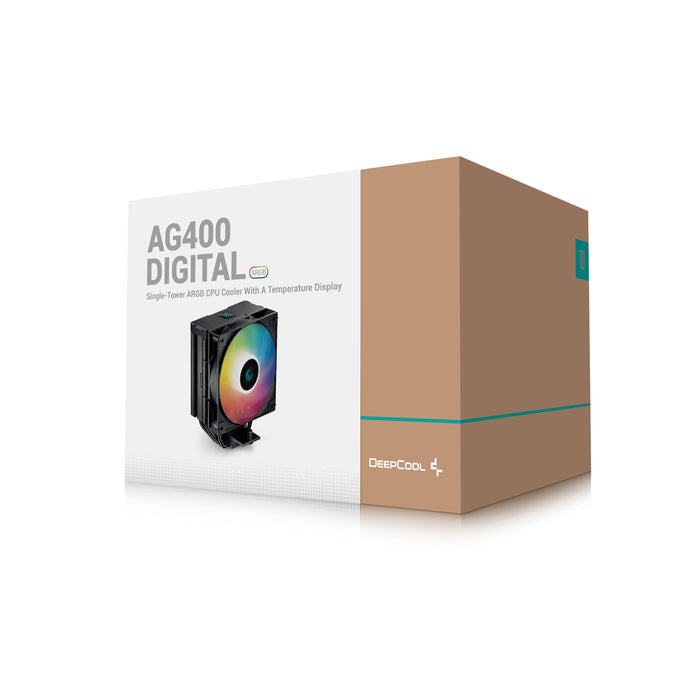 EAN 6933412728603 - DeepCool AG400 Digital BK ARGB Procesador Refrigerador de aire 12 cm Negro 1 pieza(s) imagen 10