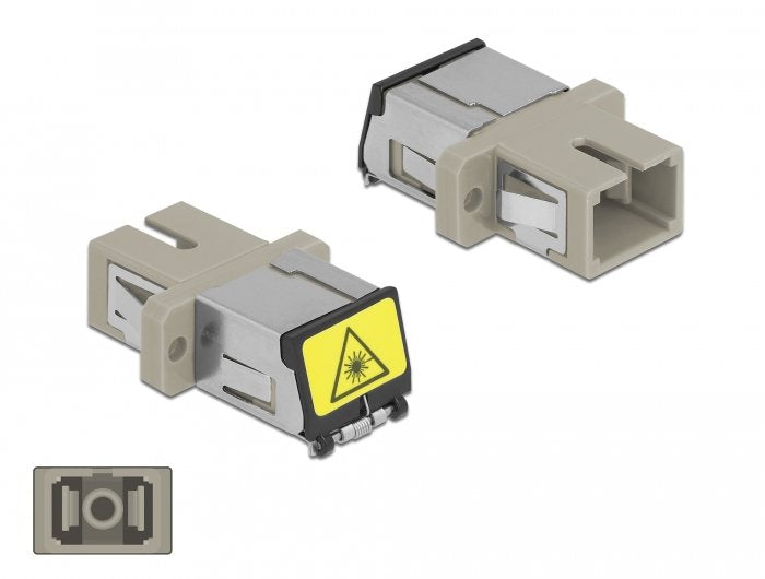 Lwl Kupplung Mit Laserschutzklappe Sc Simplex Buchse Zu Sc Simplex Buchse Multimode Beige