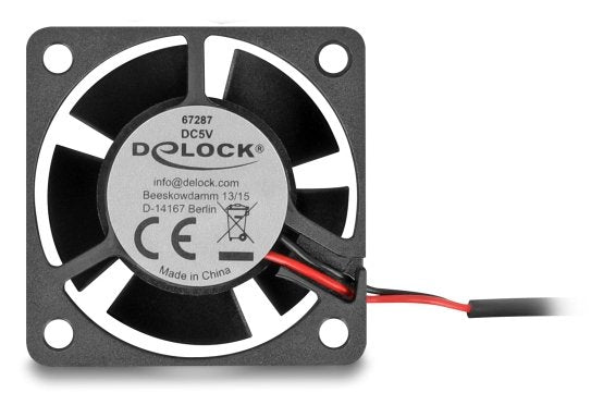 EAN 4043619672875 - DeLOCK 67287 sistema de refrigeración para ordenador Carcasa del ordenador Ventilador 4 cm Negro 1 pieza( imagen 1