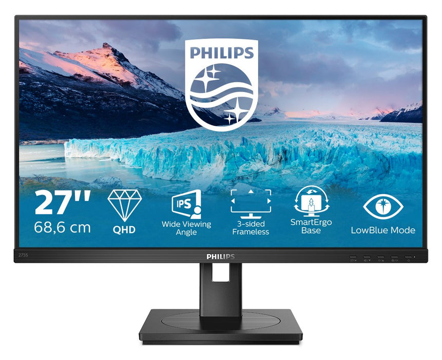 EAN 8712581764418 - Philips S Line 275S1AE/00 pantalla para PC 68,6 cm (27") 2560 x 1440 Pixeles 2K Ultra HD LCD Negro imagen 1