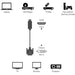 EAN 8057685304611 - Techly 1.8m HDMI - DVI-D M/M 1,8 m Negro imagen 3
