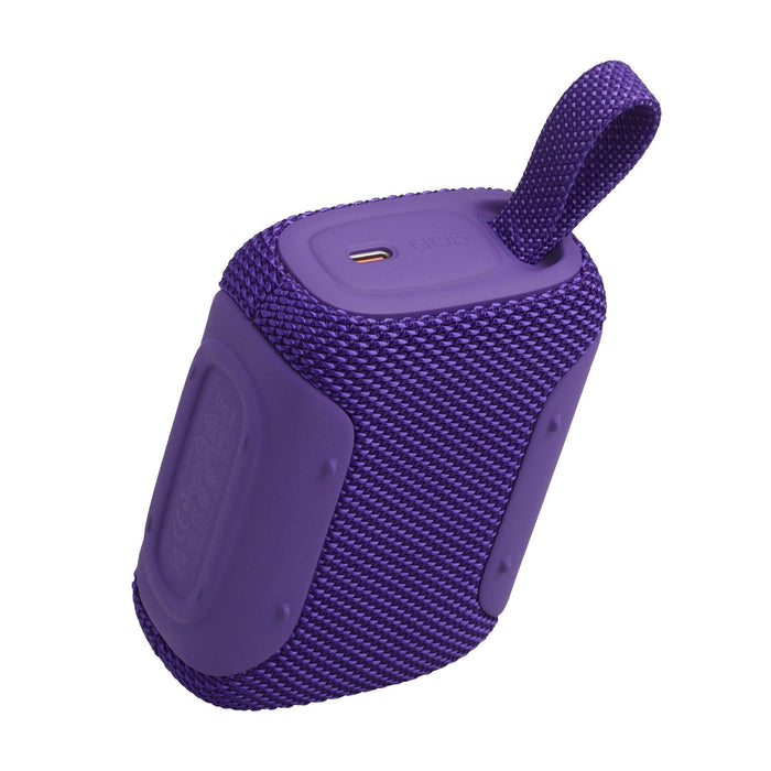 Jbl Go 5 Altavoz Bluetooth Ultraportátil Con Sonido Big Jbl Pro Y Graves Fuertes, Emparejamiento Airtouch, Diseño Impermeable Y Tiempo De Reproducción De 10 Horas, Color Morado