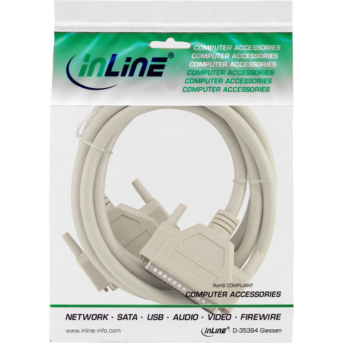 Cable De Extensión Serial Inline 37 Pines Db37 Macho A Macho Directo 2m