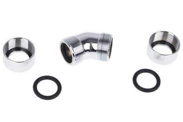 Raccord À 45° À Compresión Para Tube Ø16mm Alphacool Eiszapfen (Plateado)