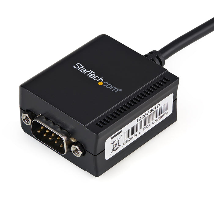 Startech Cable Usb 2.0 A Puerto Serie Rs232 Db9 Con Retencion Del Puerto De Asignacion Com 1,80m Negro