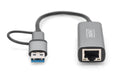 EAN 4016032473572 - Digitus DN-3028 cambiador de género para cable USB-C USB 3.1 RJ-45 Gris imagen 4