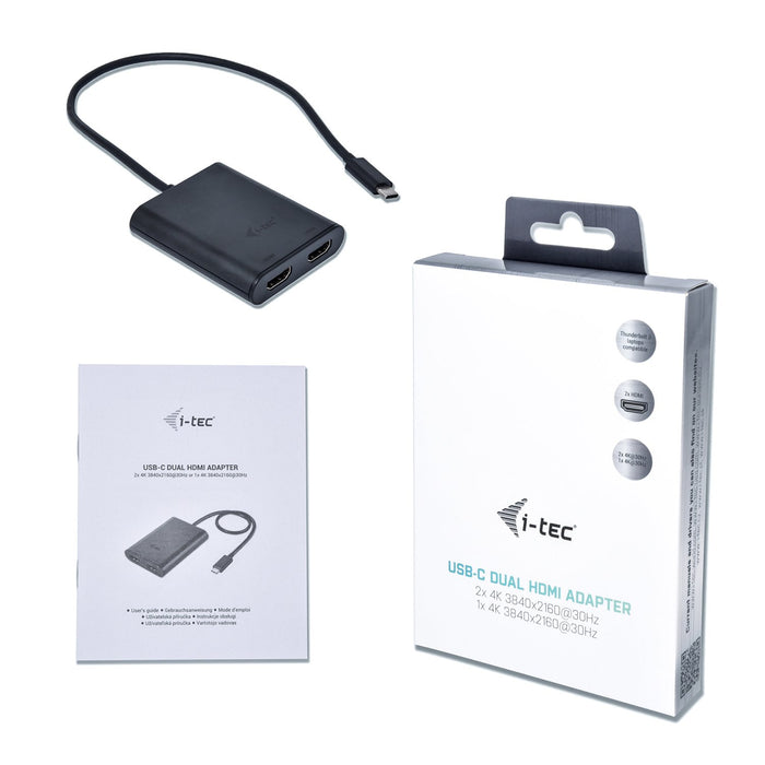 EAN 8595611702020 - i-tec C31DUAL4KHDMI Adaptador gráfico USB 3840 x 2160 Pixeles Negro imagen 4