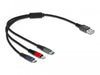 EAN 4043619872367 - DeLOCK 87236 cable USB USB 2.0 0,3 m USB A Micro-USB B/Lightning/Apple 30-pin Negro, Azul, Verde, Rojo imagen 1