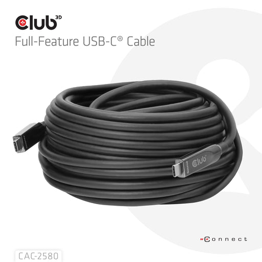 EAN 8719214473662 - CLUB3D CAC-2580 cable USB 15 m USB C Negro imagen 2