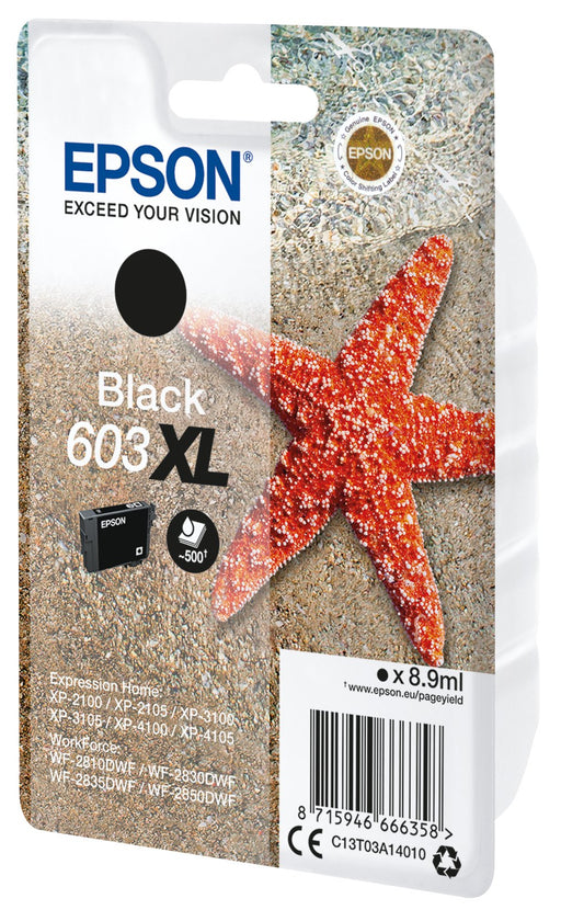EAN 8715946666365 - Epson C13T03A14020 cartucho de tinta 1 pieza(s) Original Alto rendimiento (XL) Negro imagen 1