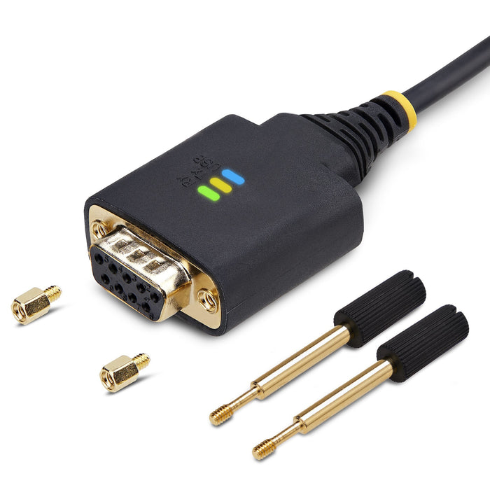 EAN 0065030900362 - StarTech.com 1P3FFCNB-USB-SERIAL cable de serie Negro 1 m USB tipo A DB-9 imagen 7