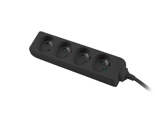 EAN 5901969419504 - Lanberg PS0-04E-0100-IEC-BK base múltiple 1 m 4 salidas AC Interior Negro imagen 4
