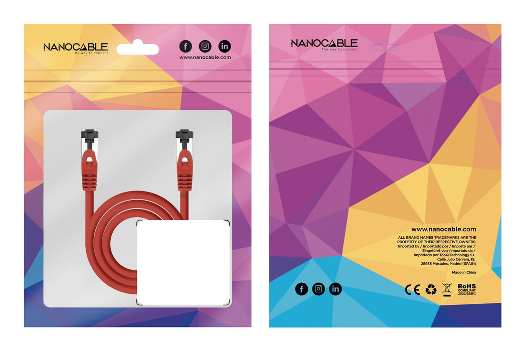 EAN 8433281016019 - Nanocable 10.20.2002-R cable de red Cat8.1 S/FTP (S-STP) imagen 5