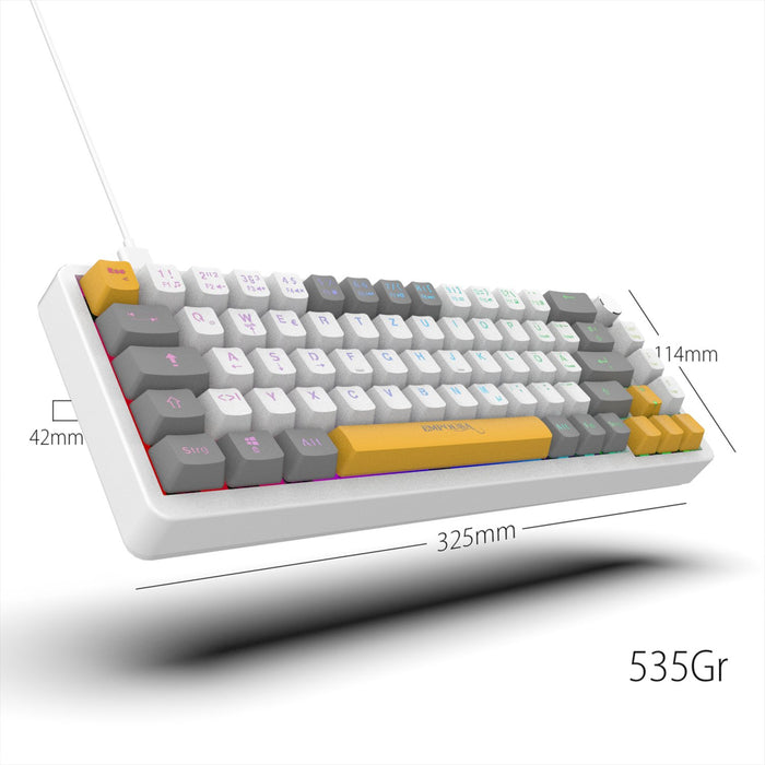 EAN 8681949017001 - Inca IKG-457 teclado Juego USB QWERTY Alemán Blanco imagen 3