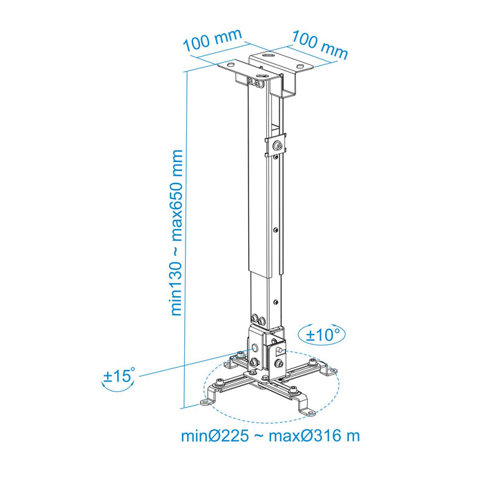 EAN 8433281003187 - TooQ PJ2012T-B montaje para projector imagen 7