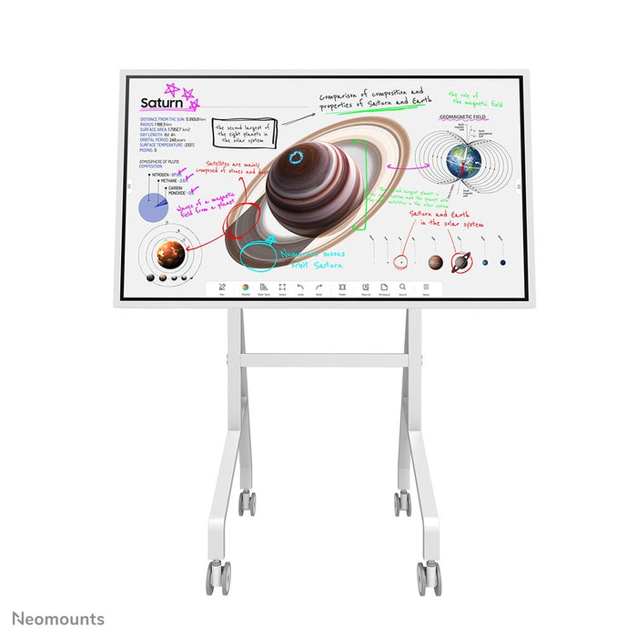 EAN 8717371449940 - Neomounts FL50-515WH1 mueble y soporte para dispositivo multimedia Blanco Panel plano Mesita con ruedas p imagen 4