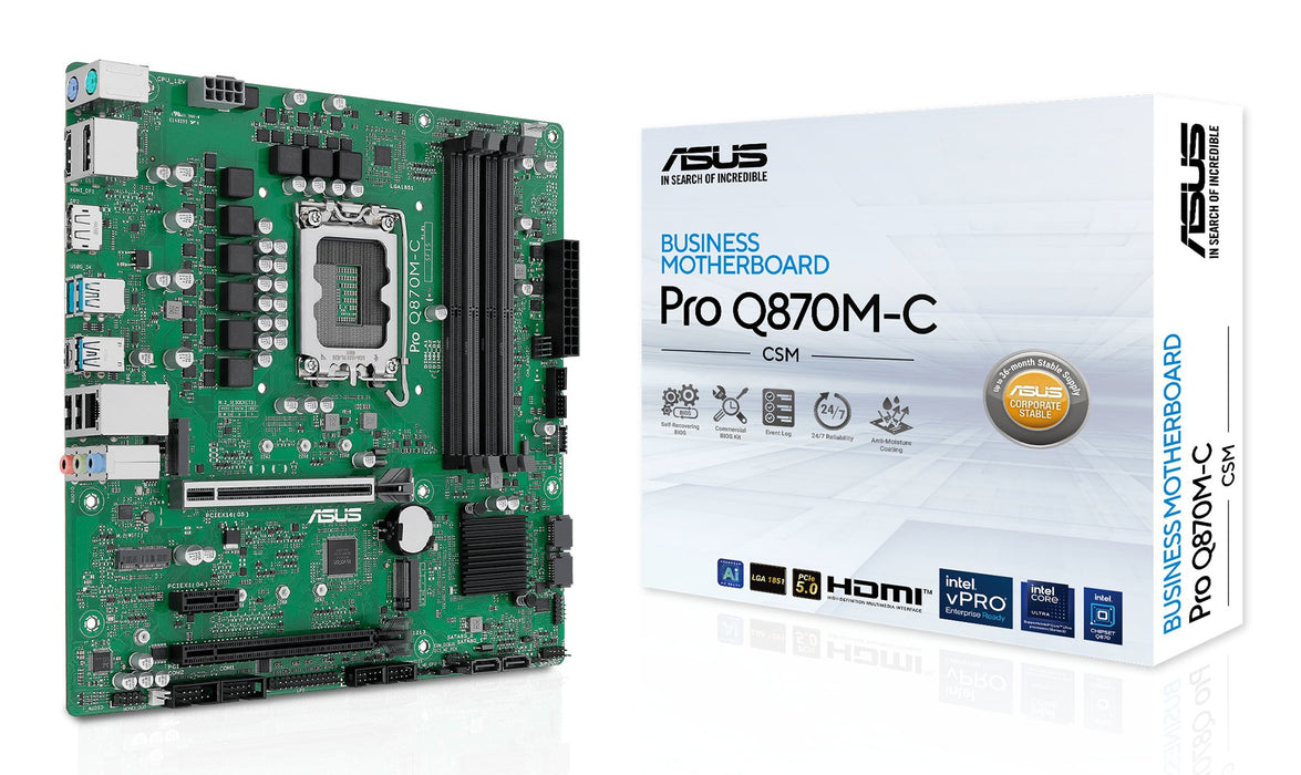 EAN 4711387880586 - ASUS PRO Q870M-C-CSM Intel Q870 LGA 1851 (Socket V1) micro ATX imagen 1