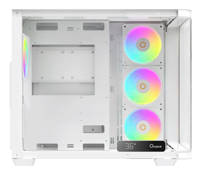Caja Pc Ocypus Iota C70 Curve Argb Digital (Blanco, 270°-Panoramaglas) Iota-C70-Whd400cd-Gl