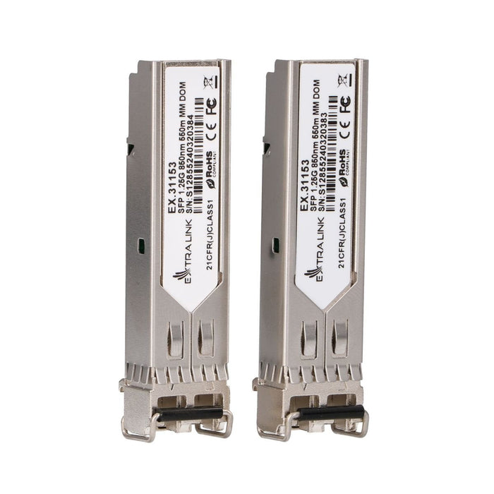 Extralink Sfp 1.25g 850nm 550m Mm Dom 2-Pack