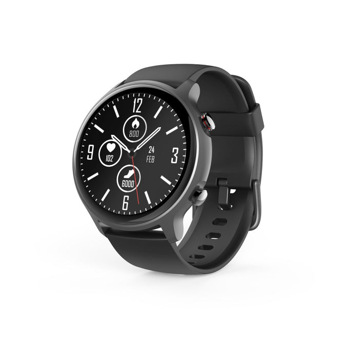EAN 4047443489012 - Hama Fit Watch 6910 3,25 cm (1.28") LCD 46 mm Digital Pantalla táctil Gris GPS (satélite) imagen 1